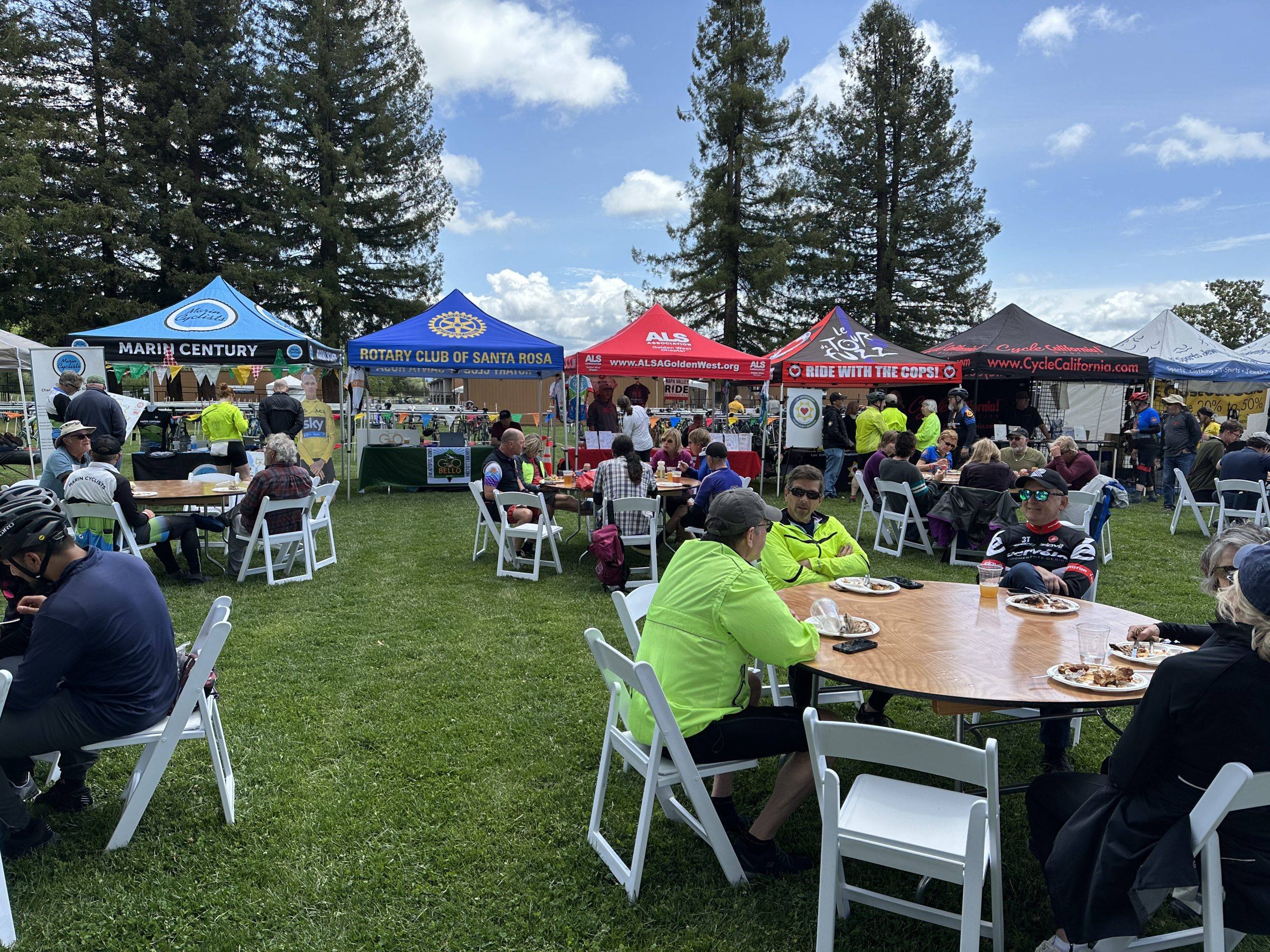 Giro Bello Booth At Wine Country Bike Ride